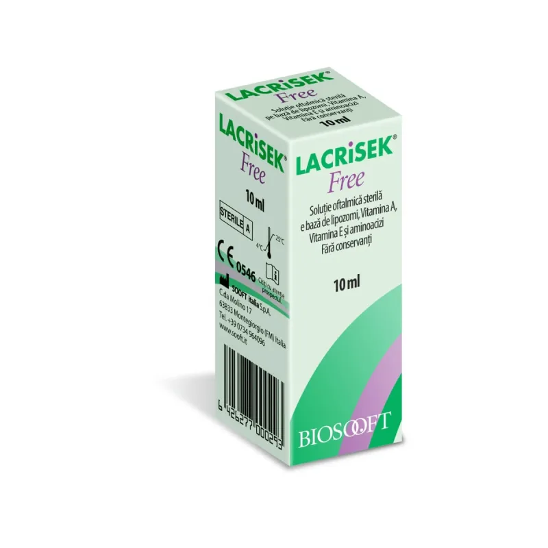Lacrisek Free, 10 ml, Biosooft — preț și oferte
