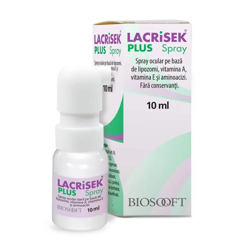 Lacrisek PLUS ocular SPRAY, 10 ml, Bio Soft Italia BIOSOOFT — preț și oferte