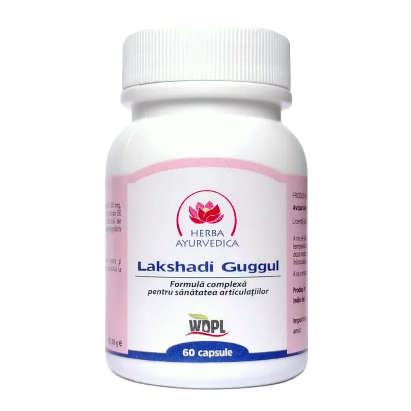 Lakshadi Guggul, 60 capsule, Herba Ayurvedica — preț și oferte