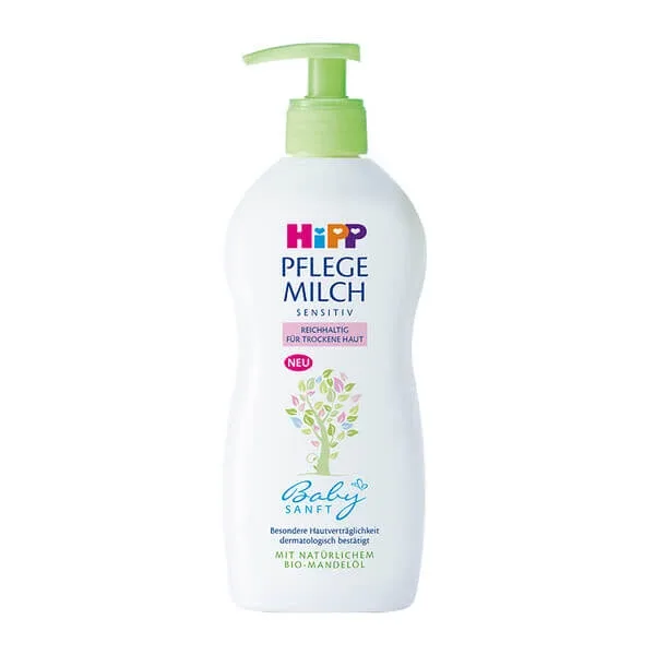 Lapte de îngrijire pentru pielea uscată a copiilor BabySanft, 300 ml, Hipp — preț și oferte