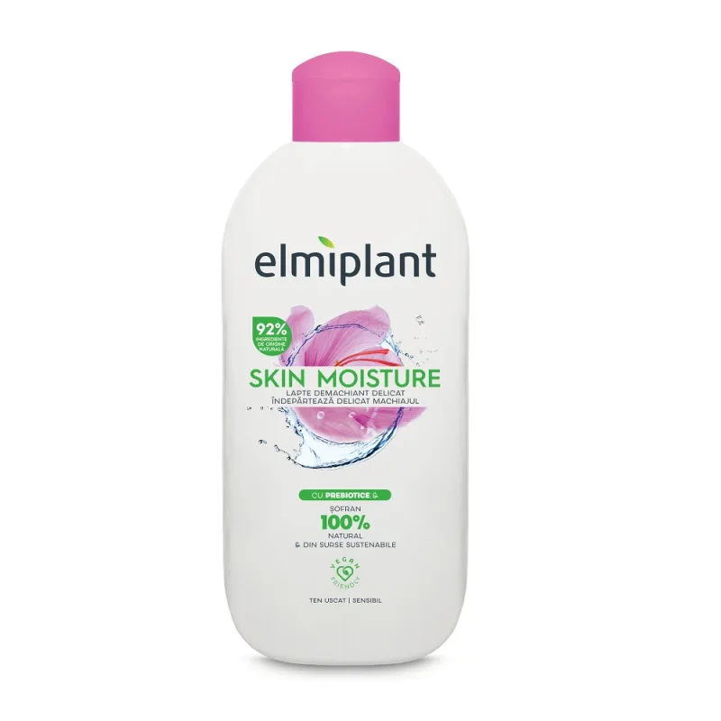 Lapte demachiant ten uscat si sensibil Skin Moisture, 200 ml, Elmiplant — preț și oferte