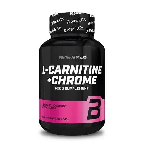 L-Carnitine + Chrome, 60 capsule, BioTech USA — preț și oferte