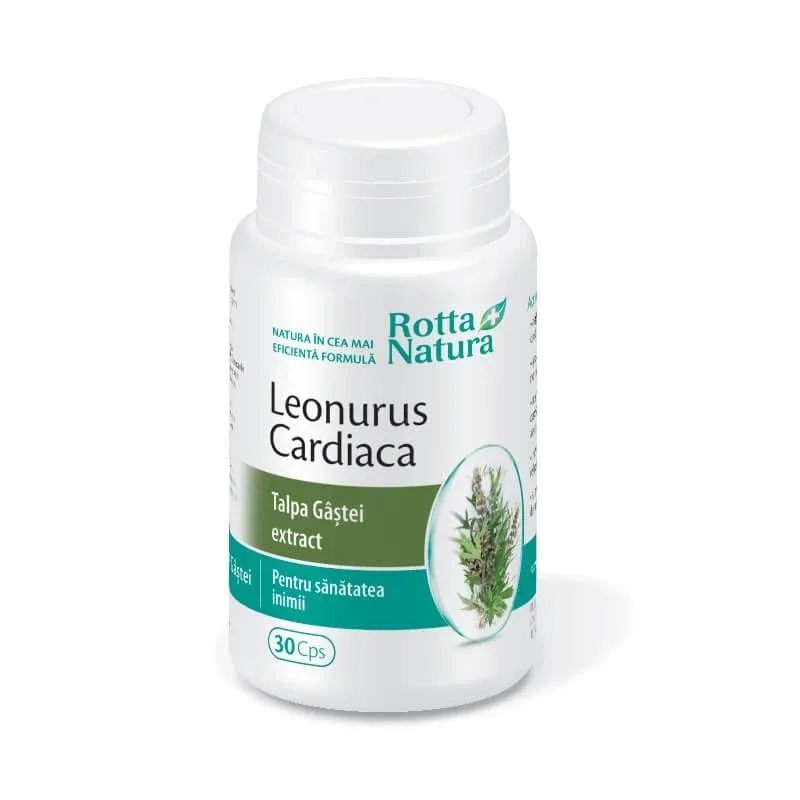 Leonurus Cardiaca - Extract Talpa Gâștei, 30 capsule, Rotta Natura — preț și oferte