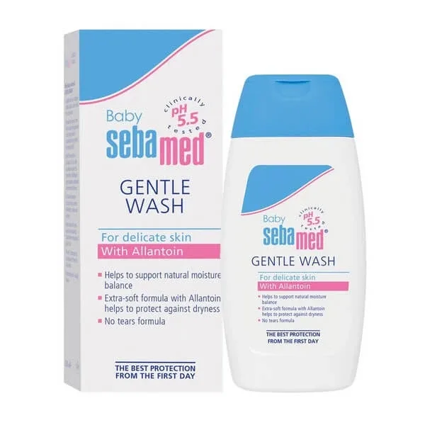 Lichid dermatologic de spălare Gentle Wash Baby, 200 ml, Sebamed — preț și oferte
