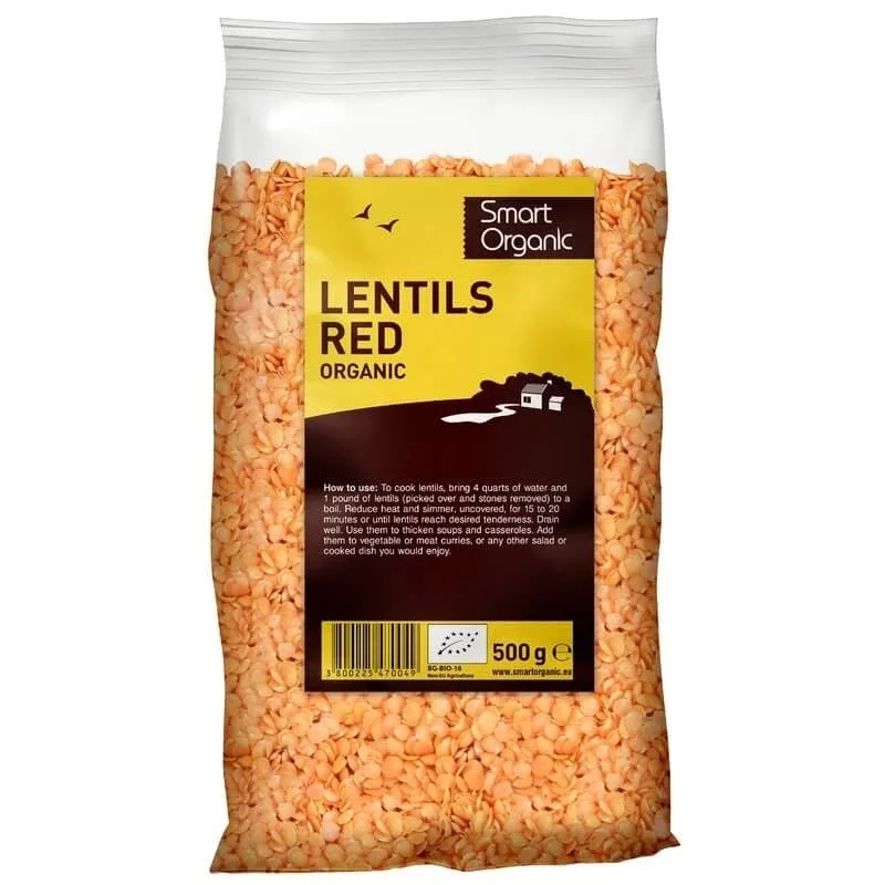 Linte rosie Eco, 500 g, Dragon Superfoods — preț și oferte
