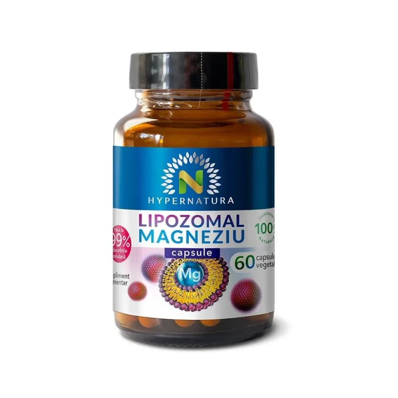 Lipozomal Magneziu, 60 capsule vegetale, Hypernatura — preț și oferte