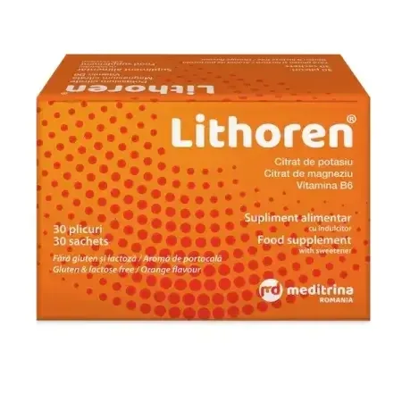 Lithoren aromă de portocale, 30 plicuri, Rafarm SOLARTIUM GROUP — preț și oferte