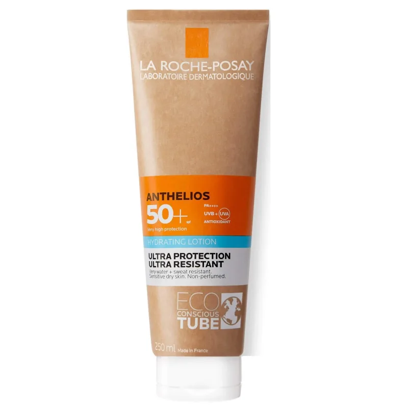 La Roche-Posay Anthelios Loțiune de protecție solară pentru față și corp SPF 50+  Eco Tube, 250 ml — preț și oferte