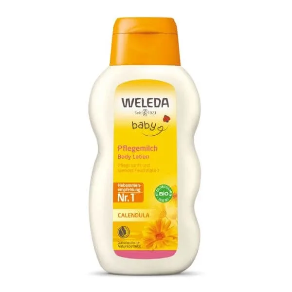 Lotiune de corp cu galbenele Baby, 200 ml, Weleda — preț și oferte