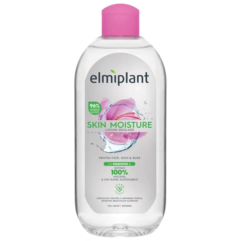 Lotiune micelara pentru ten uscat sensibil Skin Moisture, 400 ml, Elmiplant — preț și oferte