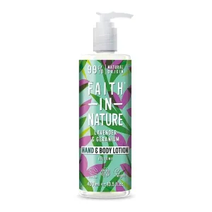 Faith in Nature Lotiune vegana relaxanta pentru corp si maini cu lavanda si muscata, 400 ml