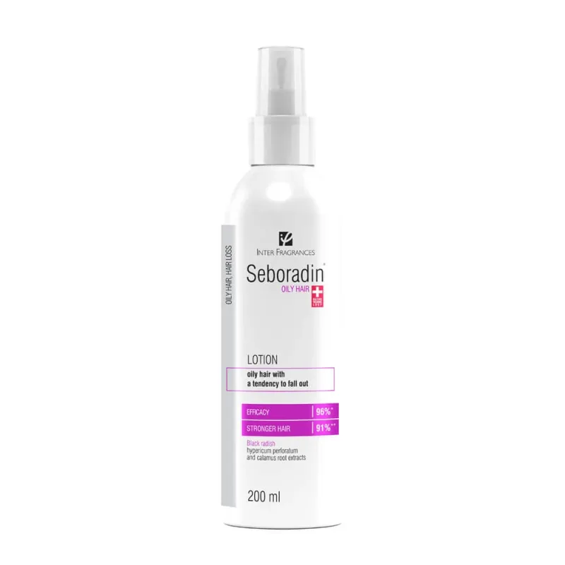 Lotiune pentru păr cu tendință de îngrașare Seboradin Oily, 200 ml, Lara — preț și oferte