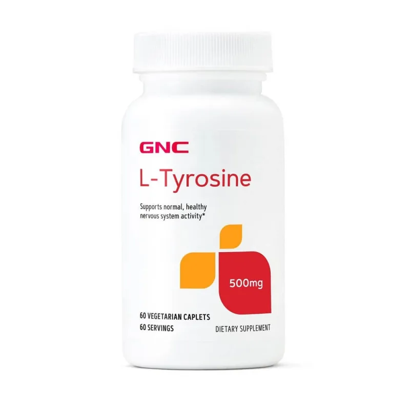 L-Tyrosine 500 mg (031716), 60 tablete, GNC — preț și oferte