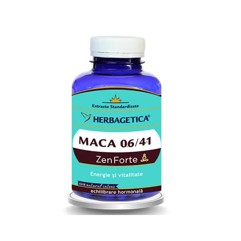 Maca Zen Forte 06/41, 120 capsule, Herbagetica — preț și oferte