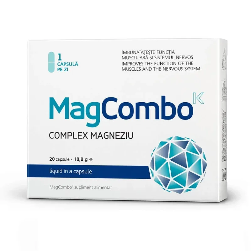 MagCombo Complex Magneziu 940 mg, 20 capsule, Visislim VITASLIM — preț și oferte