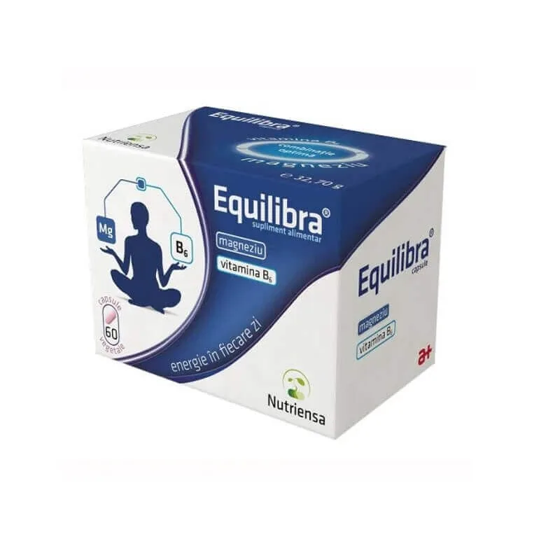 Magneziu + vitamina B6, Equilibra, 60 capsule, Antibiotice SA — preț și oferte