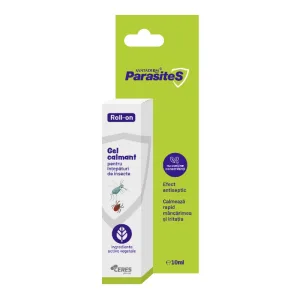 Gel calmant intepaturi de insecte Roll On Parasites Santaderm, 10 ml, Viva Pharma