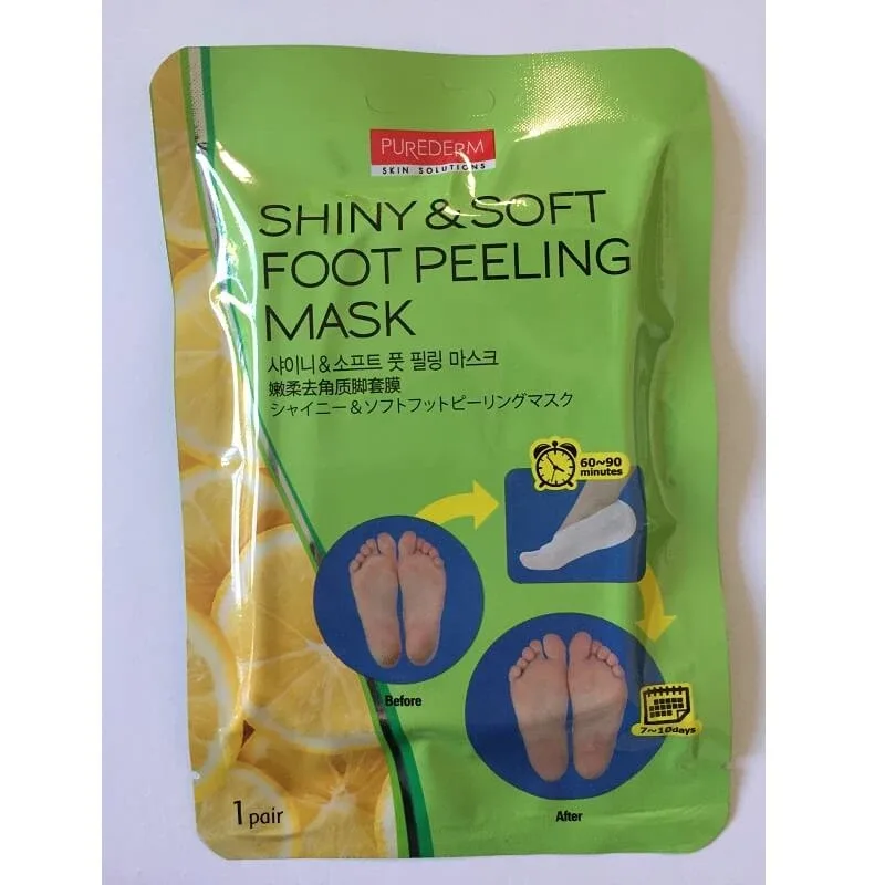 Masca exfolianta pentru indepartarea calusului Botanical Choice, 1 pereche, Purederm — preț și oferte