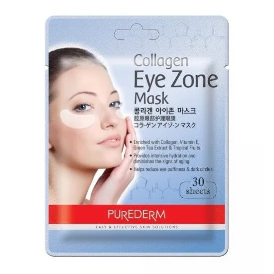 Masca pentru zona ochilor Collagen, 30 bucati, Purederm — preț și oferte