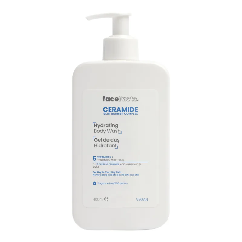 Gel de dus hidratant Ceramide, 400ml, Face Facts FACE FACTS CERAMIDE — preț și oferte