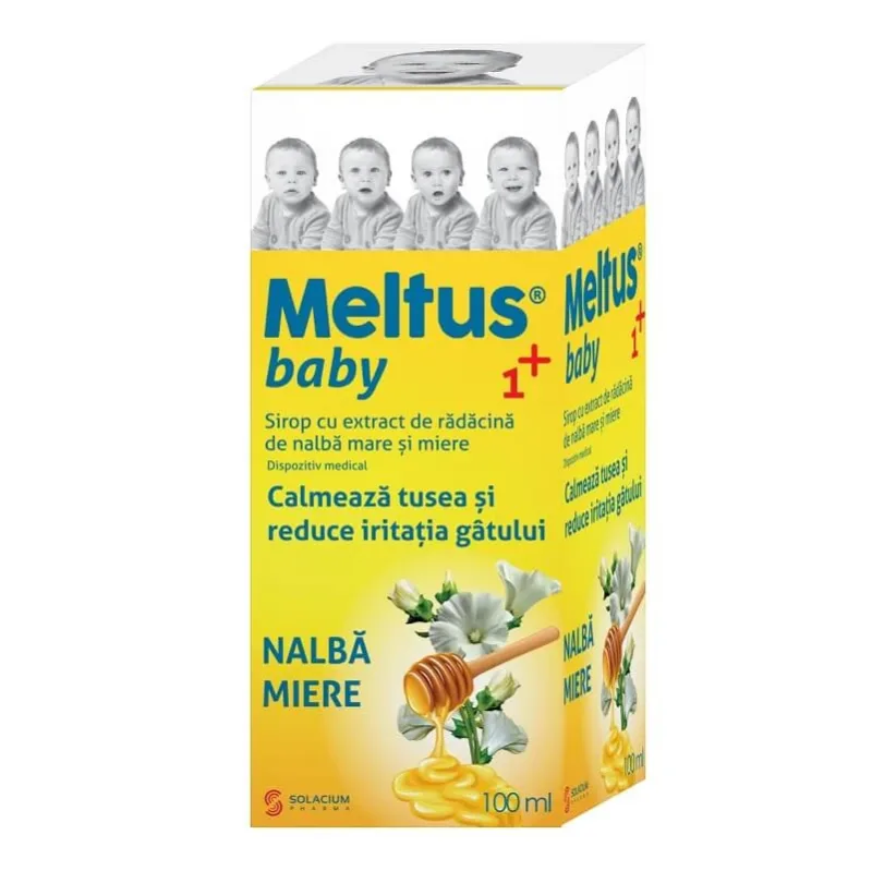 Meltus baby 1+ sirop nalba si miere , 100 ml, Solacium Pharma — preț și oferte