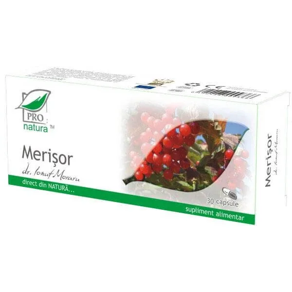 Merișor, 30 capsule, Pro Natura — preț și oferte