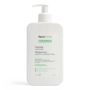 Gel spumant pentru curatarea fetei Ceramide, 400ml, Face Facts