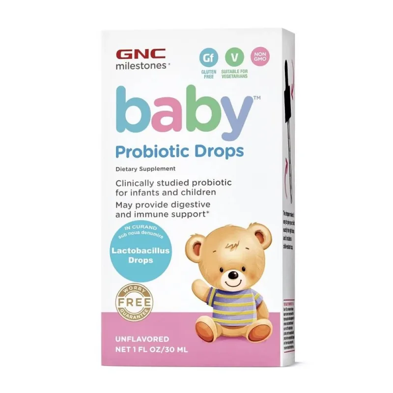 Milestones Baby Lactobacillus Picaturi (424682), 30 ml, GNC — preț și oferte
