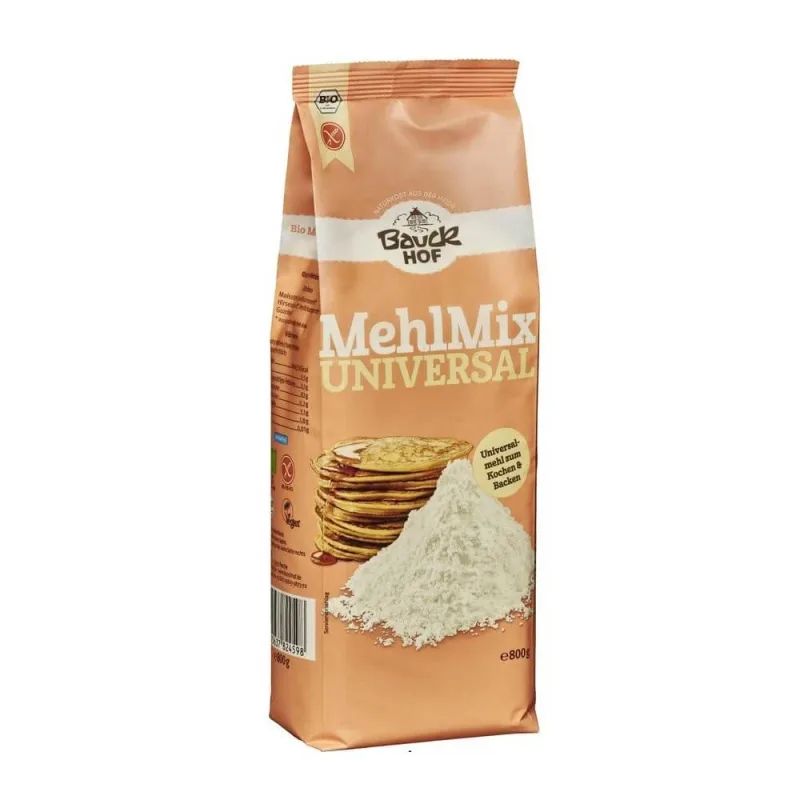 Mix de faina fara gluten si fara lactoza, 800 g, Bauckhof — preț și oferte