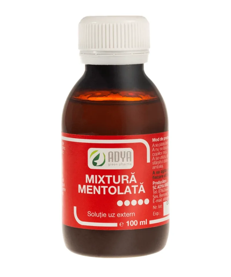 Mixtura mentolata, 100 ml, Adya Adya GreenPharma — preț și oferte