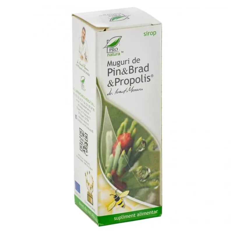 Muguri de pin, brad și propolis Sirop, 100 ml, Pro Natura — preț și oferte