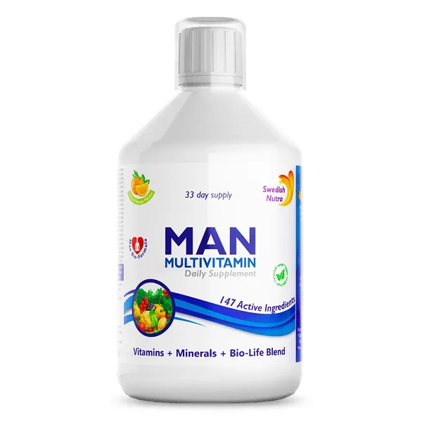 Multivitamine Lichide pt Barbati, 500 ml, Swedish Nutra — preț și oferte