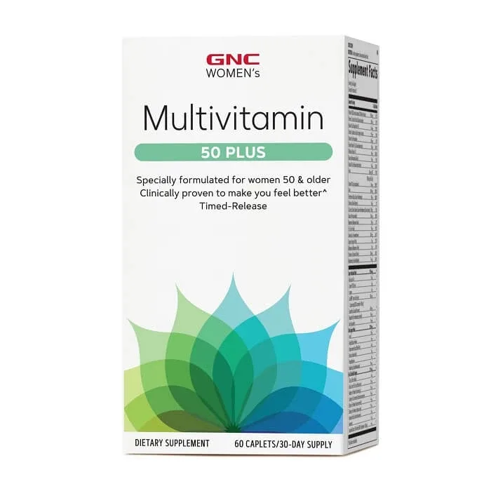 Multivitamine pentru femeie 50 Plus (202549), 60 tablete, GNC — preț și oferte