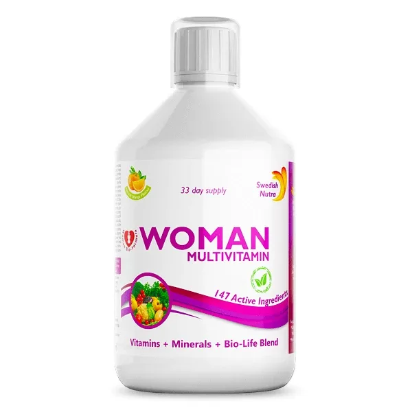 Multivitamine Lichide pt Femei, 500ml, Swedish Nutra — preț și oferte