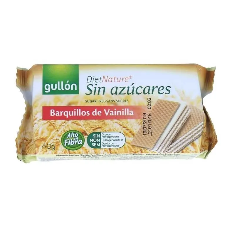 Napolitane Diabetic Vanilie, 60 g, Gullon Gallentas Gullon — preț și oferte