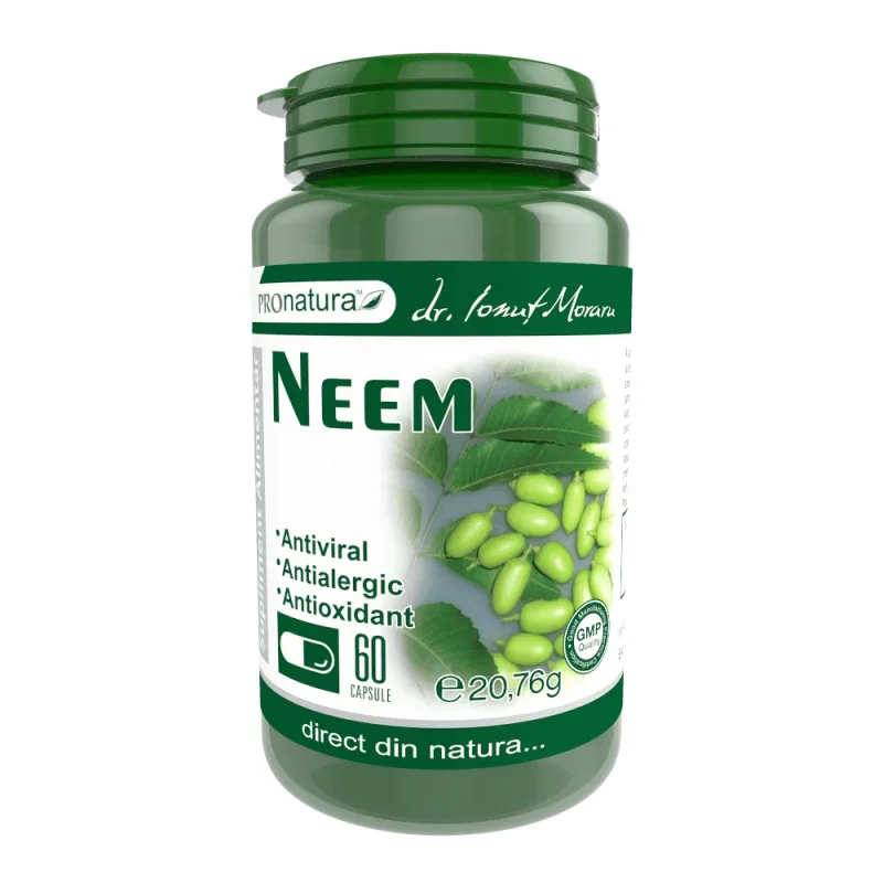 Neem, 60 capsule, Pro Natura — preț și oferte