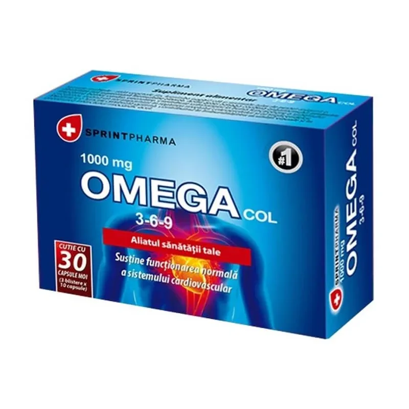 Omega col 3-6-9, 30 capsule, Sprint Pharma — preț și oferte