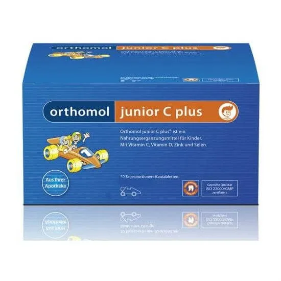 Orthomol Junior C Plus cu aroma de fructe de padure, 30 tablete, Orthomol — preț și oferte
