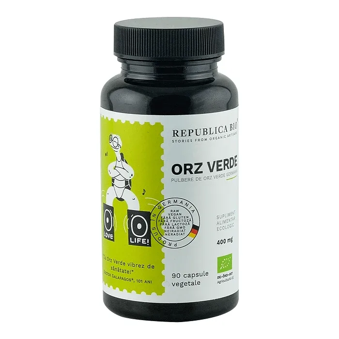 Orz verde 400 mg, 90 capsule, Republica Bio — preț și oferte