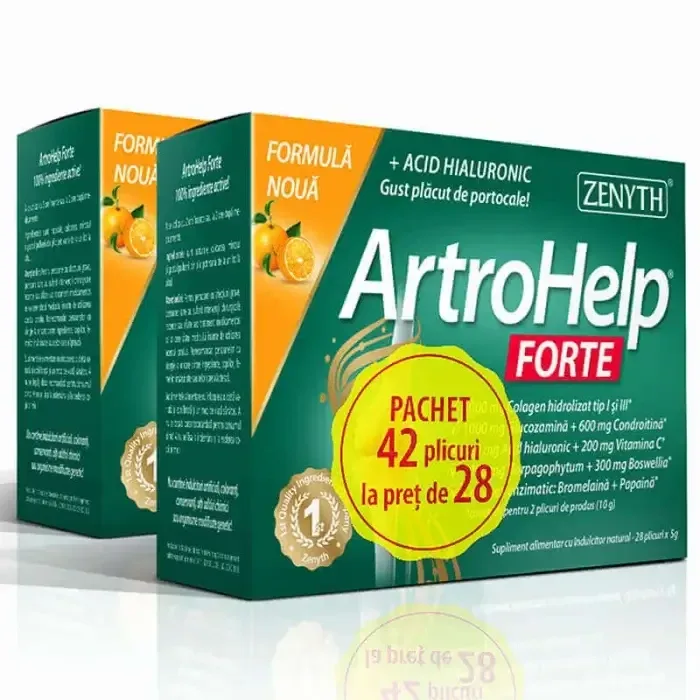 Pachet ArtroHelp Forte, 28+14 plicuri, Zenyth — preț și oferte