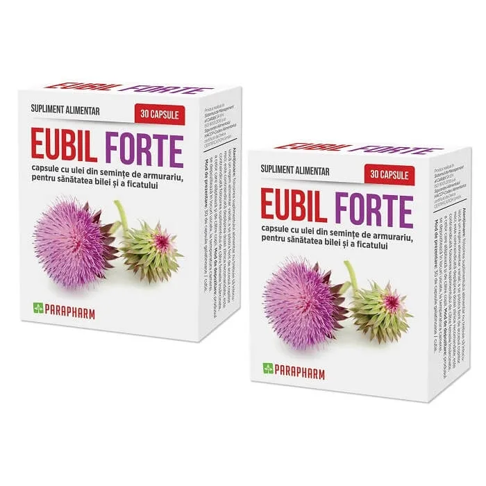 Pachet Eubil Forte, 30 capsule + 30 capsule, Parapharm — preț și oferte