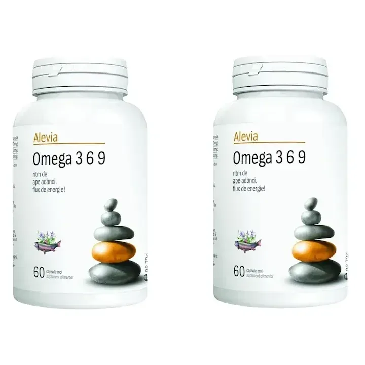 Pachet Omega 3 6 9, 60 + 60 capsule (1+1), Alevia — preț și oferte