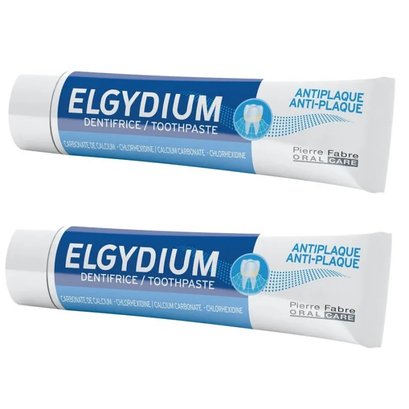 Pachet Pasta de dinti antiplaca, 75 ml + 75 ml, Elgydium — preț și oferte