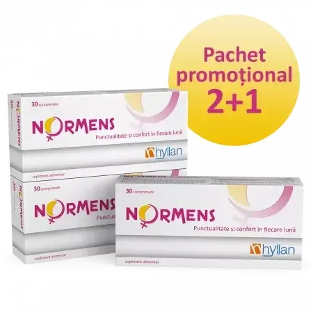 Pachet Normens (2 + 1), 30 comprimate, Hyllan HYLLAN PHARMA — preț și oferte