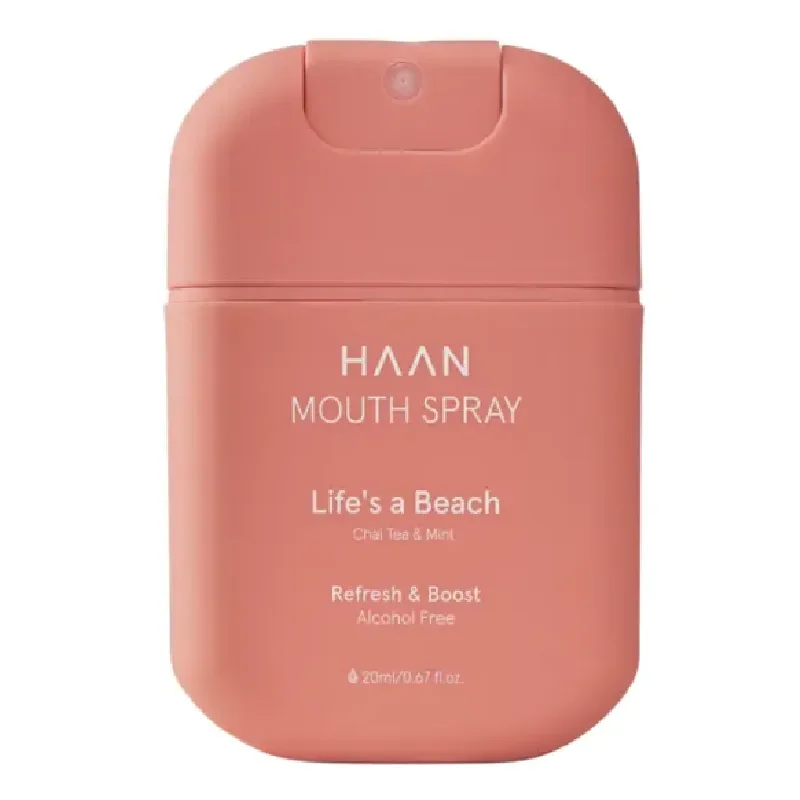 Spray bucal cu aroma de Chai Tea & menta, Life's a Beach, 20ml, Haan — preț și oferte