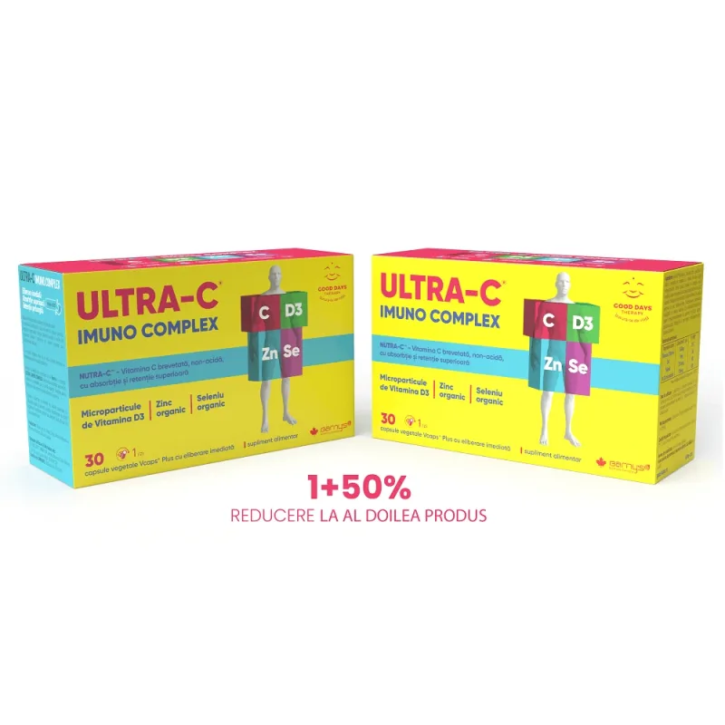 Pachet Ultra-C Imuno Complex, 30 + 30 capsule, Good Days Therapy — preț și oferte