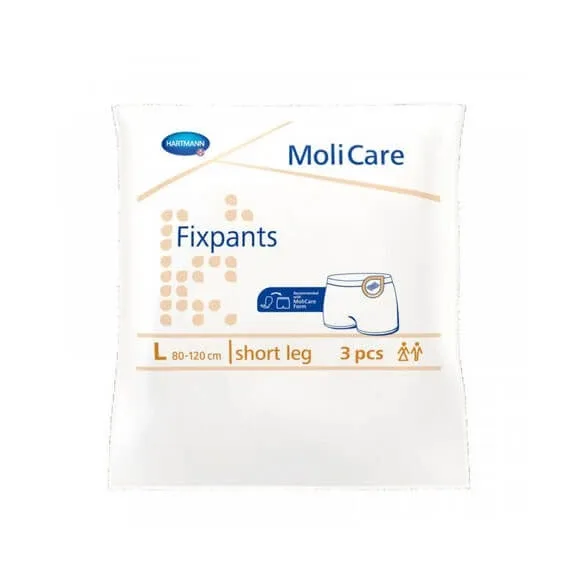 Pantaloni pentru fixarea tampoanelor MoliCare Fixpants short leg, L 80-120cm (947748), 3 bucăți, Hartmann — preț și oferte