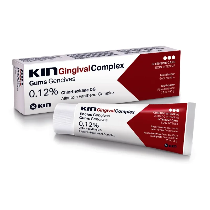 Pastă de dinți cu clorhexidină Kin Gingival, 75 ml, Laboratorios Kin — preț și oferte