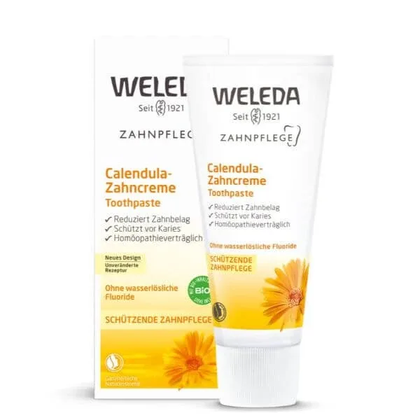 Pastă de dinți cu gălbenele pentru adulți, 75ml, Weleda — preț și oferte