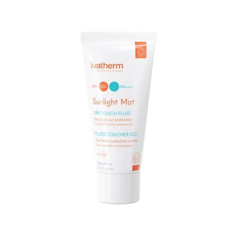Protectie solara Sunlight dry touch SPF 50+, 50ml, Ivatherm — preț și oferte